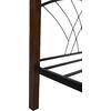ΚΟΥΚΕΤΑ ΚΡΕΒΑΤΙ STOREY HM687 ΜΑΥΡΟ ΜΕΤΑΛΛΟ-ΚΑΡΥΔΙ RUBBERWOOD-ΓΙΑ ΣΤΡΩΜΑ 190x90εκ