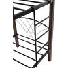 ΚΟΥΚΕΤΑ ΚΡΕΒΑΤΙ STOREY HM687 ΜΑΥΡΟ ΜΕΤΑΛΛΟ-ΚΑΡΥΔΙ RUBBERWOOD-ΓΙΑ ΣΤΡΩΜΑ 190x90εκ