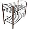 ΚΟΥΚΕΤΑ ΚΡΕΒΑΤΙ STOREY HM687 ΜΑΥΡΟ ΜΕΤΑΛΛΟ-ΚΑΡΥΔΙ RUBBERWOOD-ΓΙΑ ΣΤΡΩΜΑ 190x90εκ
