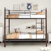 ΚΟΥΚΕΤΑ ΚΡΕΒΑΤΙ STOREY HM687 ΜΑΥΡΟ ΜΕΤΑΛΛΟ-ΚΑΡΥΔΙ RUBBERWOOD-ΓΙΑ ΣΤΡΩΜΑ 190x90εκ