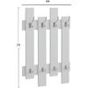 ΚΡΕΜΑΣΤΡΑ ΕΙΣΟΔΟΥ WESSON HM8940.11 ΜΕΛΑΜΙΝΗ ΣΕ ΛΕΥΚΟ 64x4x79Υεκ.