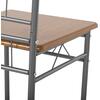 ΣΕΤ ΤΡΑΠΕΖΑΡΙΑΣ 5ΤΜΧ PEARY HM9416.12 ΜΕΤΑΛΛΟ ΑΣΗΜΙ-MDF ΣΟΝΑΜΑ 110x60x74Yεκ.