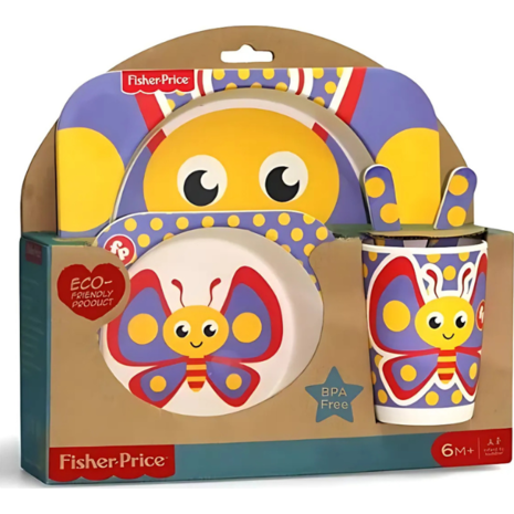 Σετ φαγητού Bamboo Fisher Price  4 τεμάχια