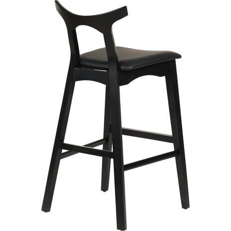 ΣΚΑΜΠΟ ΜΠΑΡ USOPP HM9951.02 RUBBERWOOD & PU ΣΕ ΜΑΥΡΟ 49x53x99,5Υεκ.