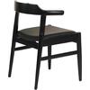 ΠΟΛΥΘΡΟΝΑ ΤΡΑΠΕΖΑΡΙΑΣ CERSEI HM9946.02 RUBBERWOOD & PU ΣΕ ΜΑΥΡΟ 57x54x74Υεκ (σετ 2 τεμαχίων)