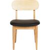 KΑΡΕΚΛΑ ΤΡΑΠΕΖΑΡΙΑΣ SEKOR HM9945.01 RUBBERWOOD-ΜΑΥΡΟ PU 50x50x80Υεκ. (σετ 2 τεμαχίων)