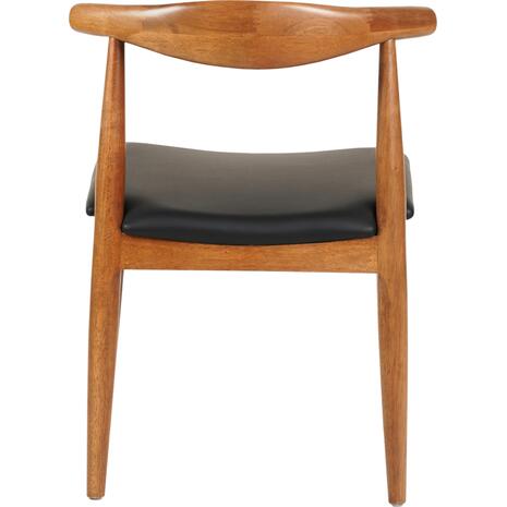 KΑΡΕΚΛΑ ΤΡΑΠΕΖΑΡΙΑΣ ALOR HM9947.03 RUBBERWOOD ΚΑΡΥΔΙ-ΜΑΥΡΟ PU 55x51x75Υεκ (σετ 2 τεμαχίων)