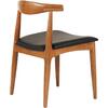 KΑΡΕΚΛΑ ΤΡΑΠΕΖΑΡΙΑΣ ALOR HM9947.03 RUBBERWOOD ΚΑΡΥΔΙ-ΜΑΥΡΟ PU 55x51x75Υεκ (σετ 2 τεμαχίων)