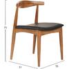 KΑΡΕΚΛΑ ΤΡΑΠΕΖΑΡΙΑΣ ALOR HM9947.03 RUBBERWOOD ΚΑΡΥΔΙ-ΜΑΥΡΟ PU 55x51x75Υεκ (σετ 2 τεμαχίων)