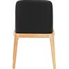 KΑΡΕΚΛΑ ΤΡΑΠΕΖΑΡΙΑΣ FURLAN HM9944.01 RUBBERWOOD-ΜΑΥΡΟ PU 54,5x58x86Υεκ (σετ 2 τεμαχίων)