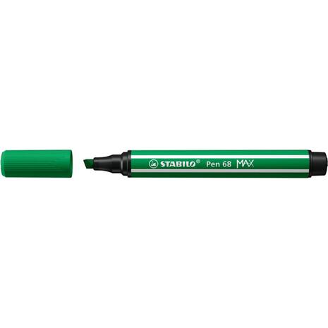 Μαρκαδόρος STABILO Pen 68 MAX 2πλης γραφής 5 mm + 1 mm 68/36 green (Πράσινο)