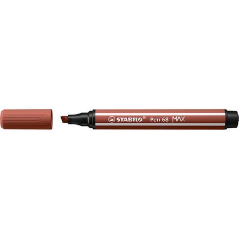 Μαρκαδόρος STABILO Pen 68 MAX 2πλης γραφής 5 mm + 1 mm 68/75 sienna (Καφέ Sienna)