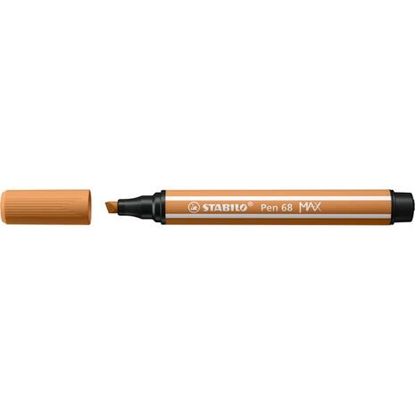 Μαρκαδόρος STABILO Pen 68 MAX 2πλης γραφής 5 mm + 1 mm 68/89 dark ochre (Dark Ochre)