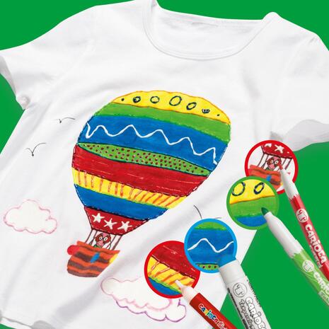 Μαρκαδόροι Υφάσματος Carioca Fabric (συσκευασία 12 τεμαχίων)