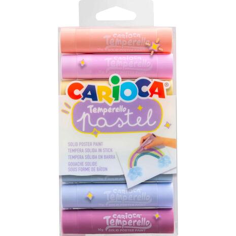 Tέμπερες Carioca Temperello Stick Pastel (σετ 8 χρωμάτων παστέλ)  (Διάφορα χρώματα)