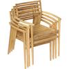 ΠΟΛΥΘΡΟΝΑ MOOSEN HM9936 ΜΑΣΙΦ ΞΥΛΟ TEAK ΣΕ ΦΥΣΙΚΟ 59x60x78,5Υ (σετ 2 τεμαχίων)