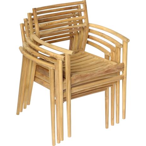 ΠΟΛΥΘΡΟΝΑ MOOSEN HM9936 ΜΑΣΙΦ ΞΥΛΟ TEAK ΣΕ ΦΥΣΙΚΟ 59x60x78,5Υ (σετ 2 τεμαχίων)