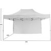 GAZEBO ΕΠΑΓΓΕΛΜΑΤΙΚΟ ΒΑΡΕΩΣ ΤΥΠΟΥ CRESSEN HM6307 ΠΤΥΣΣΟΜΕΝΟ ΑΛΟΥΜΙΝΙΟΥ 3x6x3,4Y