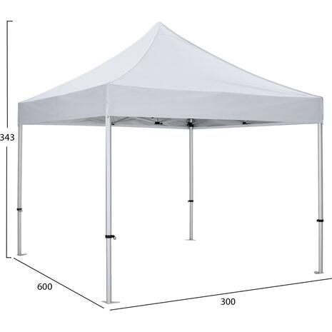 GAZEBO ΕΠΑΓΓΕΛΜΑΤΙΚΟ ΒΑΡΕΩΣ ΤΥΠΟΥ MATTHEW-AL HM6313 ΠΤΥΣΣΟΜΕΝΟ ΑΛΟΥΜΙΝΙΟΥ 3x3x3,4Y