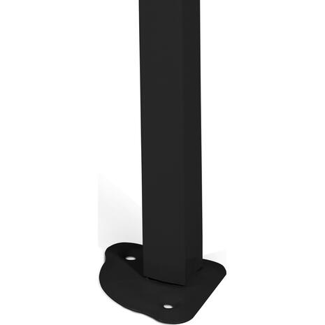 ΚΙΟΣΚΙ/GAZEBO MATTHEW HM6310 ΠΤΥΣΣΟΜΕΝΟ-ΣΚΕΛΕΤΟΣ ΜΕΤΑΛ.ΜΑΥΡΟΣ-ΛΕΥΚΟ ΥΦΑΣΜΑ 3x3x3,10Yμ
