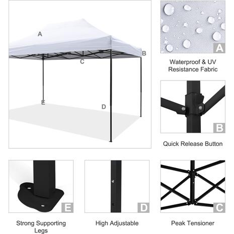 ΚΙΟΣΚΙ/GAZEBO MATTHEW HM6311 ΠΤΥΣΣΟΜΕΝΟ-ΣΚΕΛΕΤΟΣ ΜΕΤΑΛ.ΜΑΥΡΟΣ-ΛΕΥΚΟ ΥΦΑΣΜΑ 3x4,5x3,10Yμ