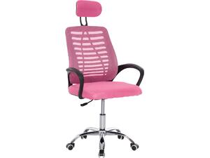 ΚΑΡΕΚΛΑ ΓΡΑΦΕΙΟΥ TRAIL2 HM1193.35 ΡΟΖ MESH-ΠΟΔΙ ΧΡΩΜΙΟΥ 61x61x116Yεκ.