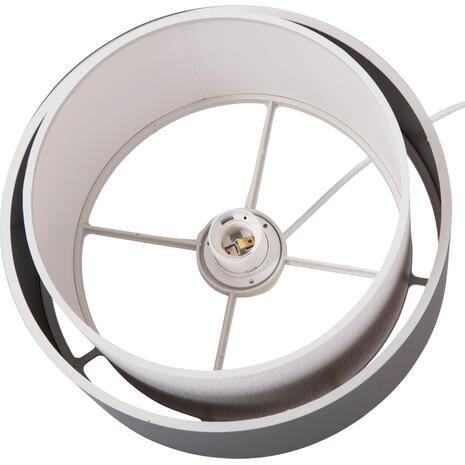 ΦΩΤΙΣΤΙΚΟ ΟΡΟΦΗΣ ΚΥΛΙΝΔΡΙΚΟ KRIKS HM4706.01 PVC ΣΕ ΛΕΥΚΟ-ΓΚΡΙ Φ30x70Υεκ.