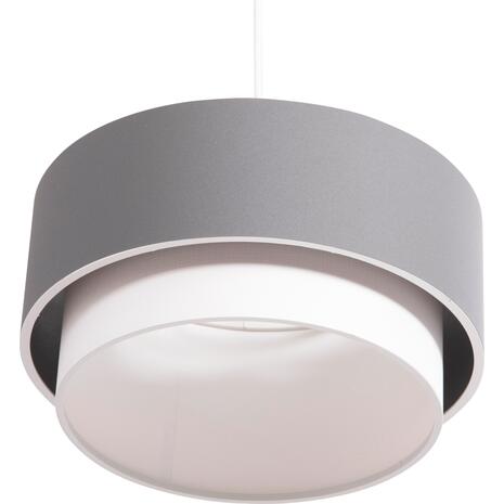 ΦΩΤΙΣΤΙΚΟ ΟΡΟΦΗΣ ΚΥΛΙΝΔΡΙΚΟ KRIKS HM4706.01 PVC ΣΕ ΛΕΥΚΟ-ΓΚΡΙ Φ30x70Υεκ.