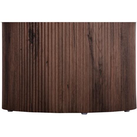 ΤΡΑΠΕΖΙ ΣΑΛΟΝΙΟΥ MARGON HM18026 MDF ΣΕ ΣΚΟΥΡΟ ΚΑΦΕ ΞΥΛΟΥ Φ80x40,5Υεκ.