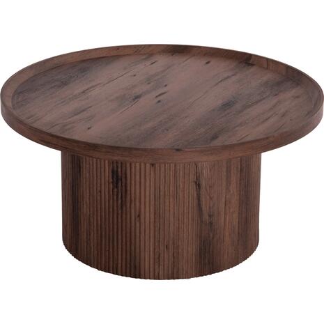 ΤΡΑΠΕΖΙ ΣΑΛΟΝΙΟΥ MARGON HM18026 MDF ΣΕ ΣΚΟΥΡΟ ΚΑΦΕ ΞΥΛΟΥ Φ80x40,5Υεκ.