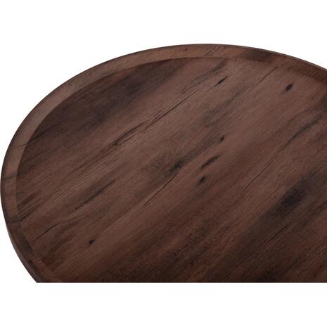 ΤΡΑΠΕΖΙ ΣΑΛΟΝΙΟΥ MARGON HM18026 MDF ΣΕ ΣΚΟΥΡΟ ΚΑΦΕ ΞΥΛΟΥ Φ80x40,5Υεκ.