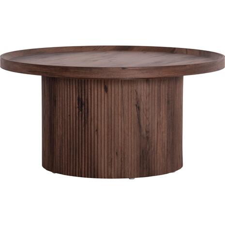 ΤΡΑΠΕΖΙ ΣΑΛΟΝΙΟΥ MARGON HM18026 MDF ΣΕ ΣΚΟΥΡΟ ΚΑΦΕ ΞΥΛΟΥ Φ80x40,5Υεκ.
