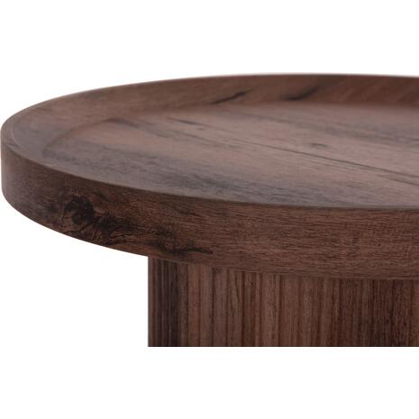 ΒΟΗΘΗΤΙΚΟ ΤΡΑΠΕΖΙ MARGON HM18027 MDF ΣΕ ΣΚΟΥΡΟ ΚΑΦΕ ΞΥΛΟΥ Φ45x50,5Υεκ.