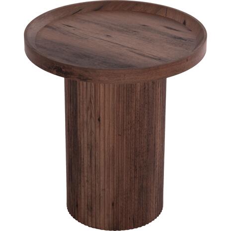 ΒΟΗΘΗΤΙΚΟ ΤΡΑΠΕΖΙ MARGON HM18027 MDF ΣΕ ΣΚΟΥΡΟ ΚΑΦΕ ΞΥΛΟΥ Φ45x50,5Υεκ.