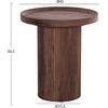 ΒΟΗΘΗΤΙΚΟ ΤΡΑΠΕΖΙ MARGON HM18027 MDF ΣΕ ΣΚΟΥΡΟ ΚΑΦΕ ΞΥΛΟΥ Φ45x50,5Υεκ.