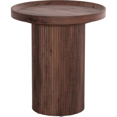 ΒΟΗΘΗΤΙΚΟ ΤΡΑΠΕΖΙ MARGON HM18027 MDF ΣΕ ΣΚΟΥΡΟ ΚΑΦΕ ΞΥΛΟΥ Φ45x50,5Υεκ.