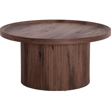 ΤΡΑΠΕΖΙ ΣΑΛΟΝΙΟΥ MARGON HM18026 MDF ΣΕ ΣΚΟΥΡΟ ΚΑΦΕ ΞΥΛΟΥ Φ80x40,5Υεκ.