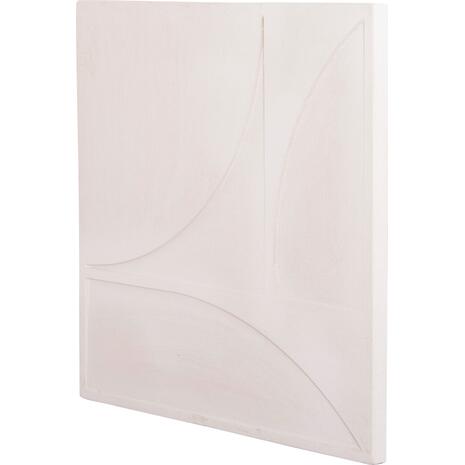 ΠΙΝΑΚΑΣ ΤΕΤΡΑΓΩΝΟΣ ΣΕΙΡΑ SANTORINI HM4507 MDF ΣΕ ΥΠΟΛΕΥΚΟ ΧΡΩΜΑ 80x4(πάχος)x80Υεκ.