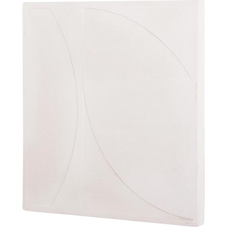 ΠΙΝΑΚΑΣ ΤΕΤΡΑΓΩΝΟΣ ΣΕΙΡΑ SANTORINI HM4508 MDF ΣΕ ΥΠΟΛΕΥΚΟ ΧΡΩΜΑ 80x4(πάχος)x80Υεκ.