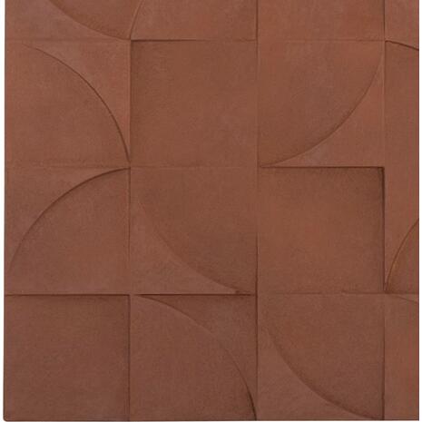 ΠΙΝΑΚΑΣ ΤΕΤΡΑΓΩΝΟΣ ΣΕΙΡΑ SANTORINI HM4524 MDF ΣΕ ΚΑΦΕ ΧΡΩΜΑ 80x5(πάχος)x80Υεκ.