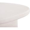 ΤΡΑΠΕΖΙ ΣΑΛΟΝΙΟΥ ΟΒΑΛ ΣΕΙΡΑ SANTORINI HM18054 MDF ΣΕ ΥΠΟΛΕΥΚΟ ΧΡΩΜΑ 54x54,5x40Υεκ
