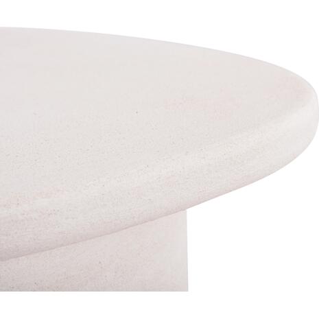 ΤΡΑΠΕΖΙ ΣΑΛΟΝΙΟΥ ΟΒΑΛ ΣΕΙΡΑ SANTORINI HM18054 MDF ΣΕ ΥΠΟΛΕΥΚΟ ΧΡΩΜΑ 54x54,5x40Υεκ