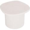 ΤΡΑΠΕΖΙ ΣΑΛΟΝΙΟΥ ΟΒΑΛ ΣΕΙΡΑ SANTORINI HM18054 MDF ΣΕ ΥΠΟΛΕΥΚΟ ΧΡΩΜΑ 54x54,5x40Υεκ