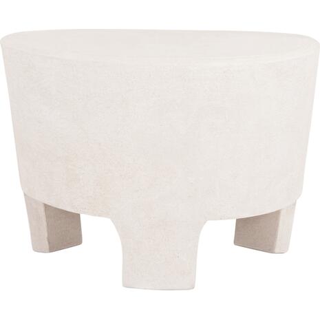 ΤΡΑΠΕΖΙ ΣΑΛΟΝΙΟΥ ΣΕΙΡΑ SANTORINI HM18053 MDF ΣΕ ΥΠΟΛΕΥΚΟ ΧΡΩΜΑ 54x61x40,5Υεκ.