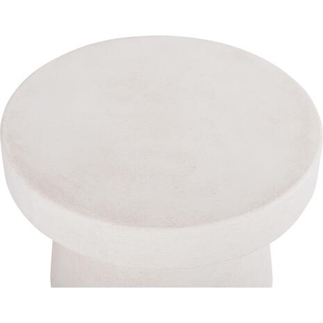 ΤΡΑΠΕΖΙ ΣΑΛΟΝΙΟΥ ΣΤΡΟΓΓΥΛΟ ΣΕΙΡΑ SANTORINI HM18051 MDF ΣΕ ΥΠΟΛΕΥΚΟ ΧΡΩΜΑ Φ60x42,5Υεκ.