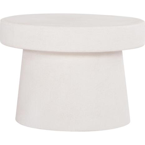 ΤΡΑΠΕΖΙ ΣΑΛΟΝΙΟΥ ΣΤΡΟΓΓΥΛΟ ΣΕΙΡΑ SANTORINI HM18051 MDF ΣΕ ΥΠΟΛΕΥΚΟ ΧΡΩΜΑ Φ60x42,5Υεκ.