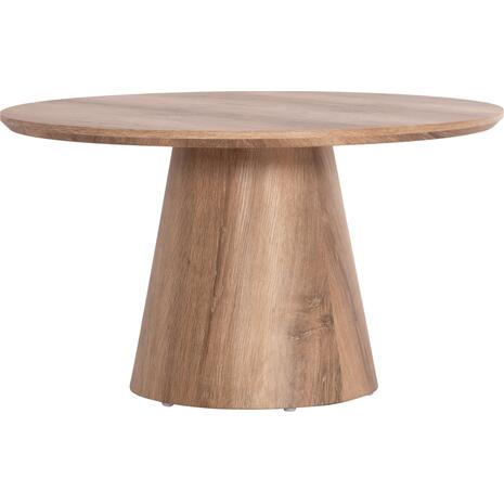 ΤΡΑΠΕΖΙ ΣΑΛΟΝΙΟΥ KARAN HM18028 MDF ΣΕ ΦΥΣΙΚΟ ΧΡΩΜΑ ΞΥΛΟΥ Φ80x45,5Υεκ.