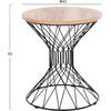 ΒΟΗΘΗΤΙΚΟ ΤΡΑΠΕΖΙ ΣΑΛΟΝΙΟΥ KEON HM18038.03 MDF TOP ΣΕ ΣΟΝΑΜΑ-ΜΕΤΑΛΛΟ Φ45x50Υεκ.