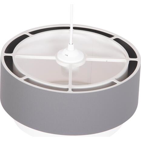 ΦΩΤΙΣΤΙΚΟ ΟΡΟΦΗΣ ΚΥΛΙΝΔΡΙΚΟ KRIKS HM4706.01 PVC ΣΕ ΛΕΥΚΟ-ΓΚΡΙ Φ30x70Υεκ.