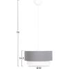 ΦΩΤΙΣΤΙΚΟ ΟΡΟΦΗΣ ΚΥΛΙΝΔΡΙΚΟ KRIKS HM4706.01 PVC ΣΕ ΛΕΥΚΟ-ΓΚΡΙ Φ30x70Υεκ.